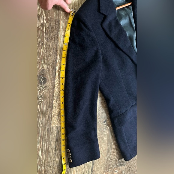 100% Cashmere Made in USA Mark Shale Navy Blue 2 Button Jacket Men’s M size 40 - Picture 13 of 13